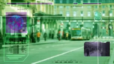 High Tech - güvenlik taraması - alışveriş merkezi - insanlar - alışveriş merkezi - Otogar - yeşil - Hd