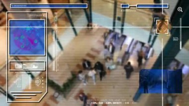 High Tech - güvenlik taraması - alışveriş merkezi - alışveriş merkezi - analiz - mavi - Hd
