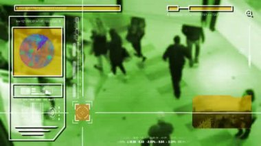 High Tech - güvenlik taraması - alışveriş merkezi - alışveriş merkezi - analiz - yeşil - Hd