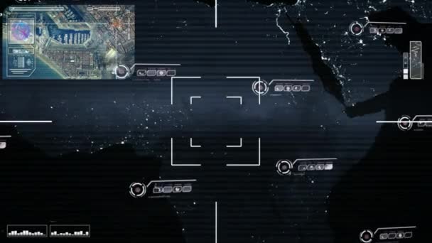 Afrique - Nuit - Carte - High Tech - Numérisation - bleu .