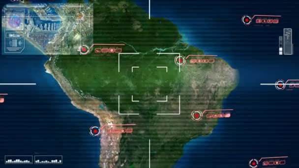 Amérique du Sud - Carte - High Tech - Scanning 