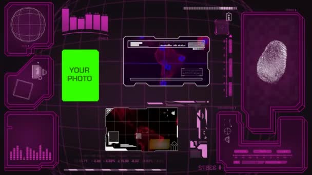 Recherche dans les yeux - Carte du monde par balayage radar - identité - graphique - diagramme - rose - digtal 