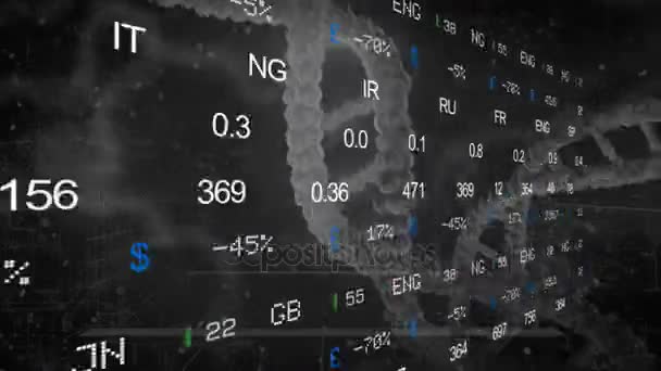 Börse - dna - rechts - schwarz — Stockvideo