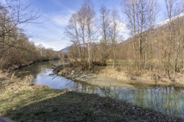 Göl, Bahar yürüyüşte ile orman