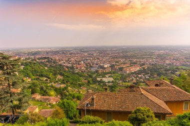 bergamo Panoraması gün batımında