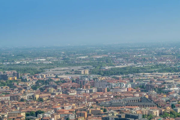 Panorama Över Bergamo Stad Våren — Stockfoto