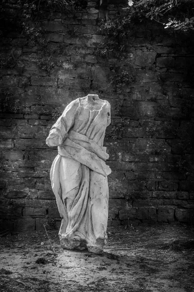 Statue Noir Blanc Bergame — Photo