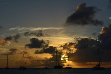 İnanılmaz Günbatımı gökyüzü