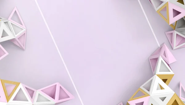 Абстрактная Низкополюсная Геометрическая Треугольная Технология Концепция Структуры Фона Фиолетовом Пастельном — стоковое фото