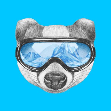 Kayak gözlüğü ile porsuk