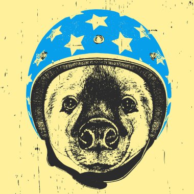 sırtlan Vintage kask ile. 