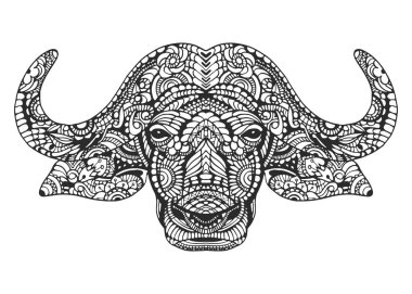 Elle çizilmiş bufalo