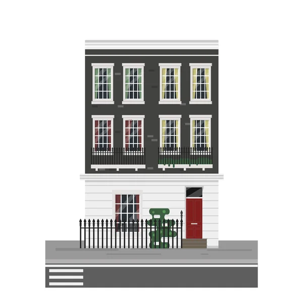 English house exterior — Stock Vector