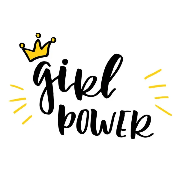 Huruf Girl Power - Stok Vektor