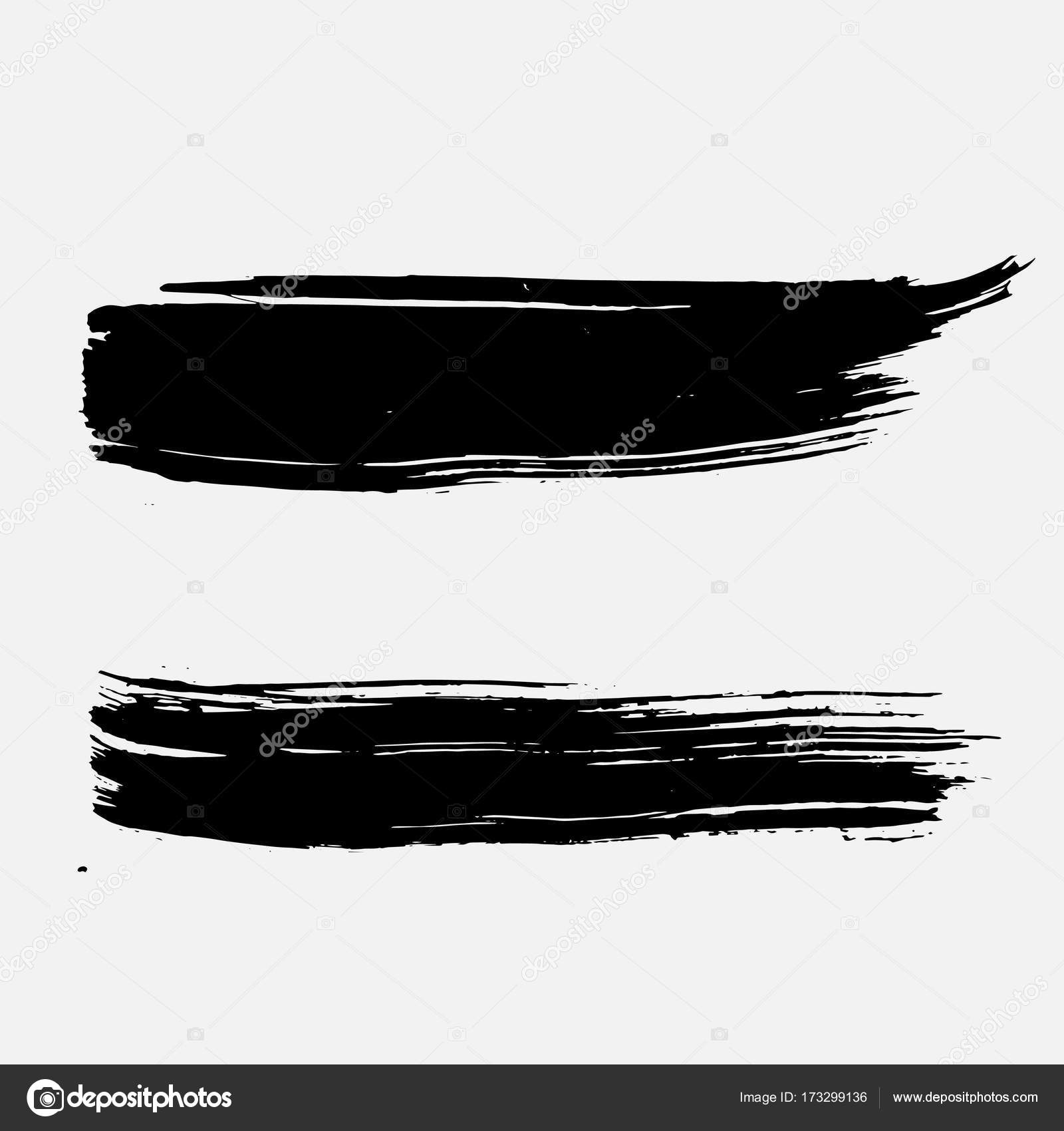 Brush Strokes Ink Texture Vector Image By C Bellaa Vector Stock