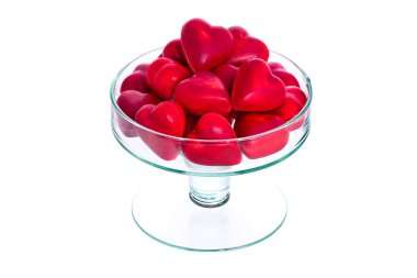 bir cam kapta şeker