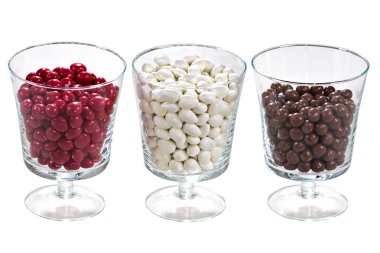 bir cam kapta şeker