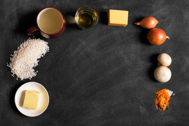 Risotto mantar baharat ve parmesan peyniri ile