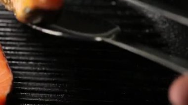 Somon fileto stok görüntüleri gıda hazırlama