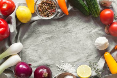 Organik gıda arka plan. Sebze masada