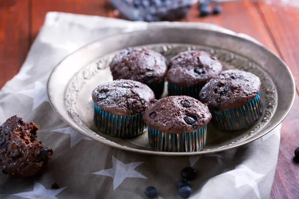 Csokis Muffin - amerikai édes ételek — Stock Fotó