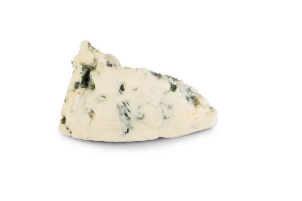 Wedge Gourmet Cheese White Background Top View Flat Lay — Stock Photo, Image