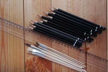 Basit kalemler sulama olabilir ve fırça