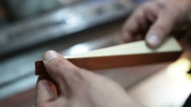 Bir bilardo işaret montaj. İnce ahşap