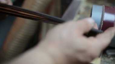 Bir bilardo işaret montaj. İnce ahşap