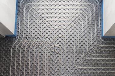 Sistem zemin polietilen borular ile parlak