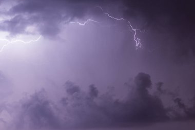 Lightning'ler ufukta bulutlar