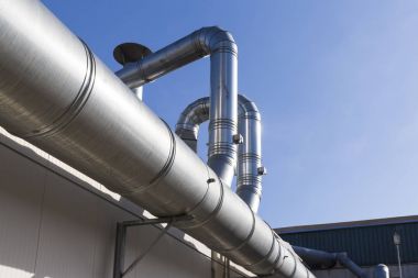 bir Klima sisteminde hava kanalları