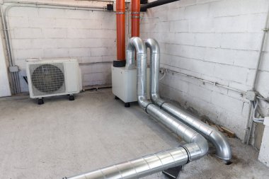 mekanik havalandırma sistemi ve klima için ısı pompası için ısı kurtarma birimi