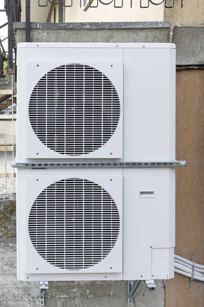 Tepelné Čerpadlo Vzduch Voda Pro Vytápění Obytných Domů — Stock fotografie