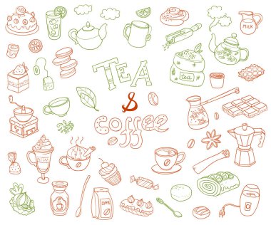 doodle çay ve kahve koleksiyonu