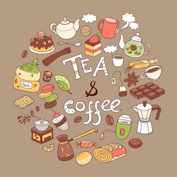 ea and coffee illustration