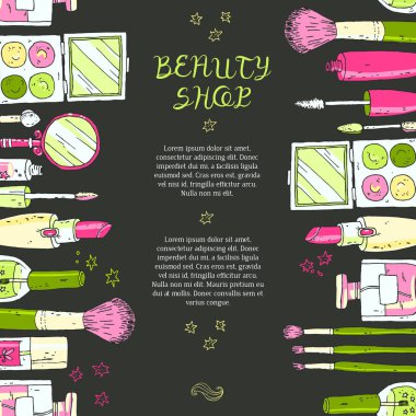 Güzellik kozmetik Dükkanı afiş