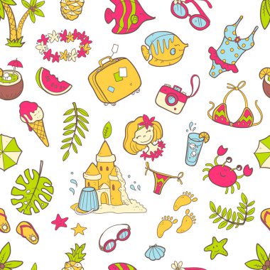 Doodle sorunsuz yaz desen