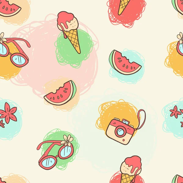 Seamless summer pattern — Stock Vector