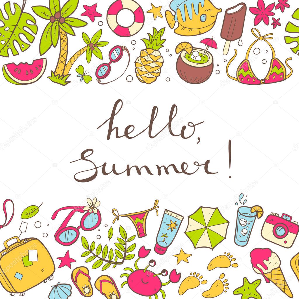 Hello summer banner