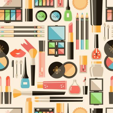  düz kozmetik seamless modeli