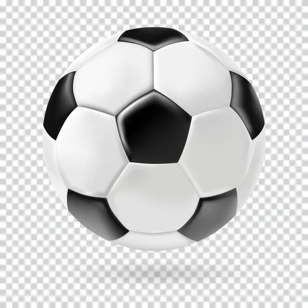 Pelota de fútbol 3d — Vector de stock