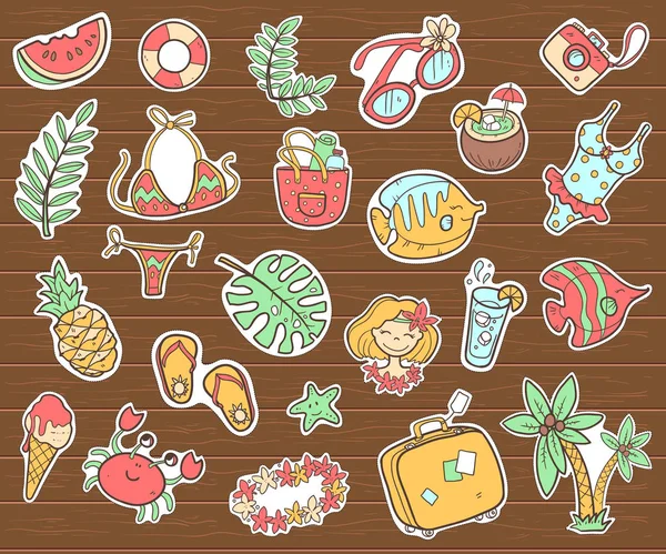 summer stickers collection