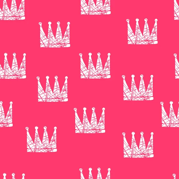 Çeşitli kron seti, vektör çizim doodle sevimli stil el çekilmiş. 