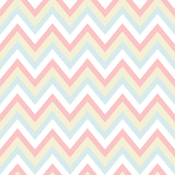abstract seamless pattern with zigzag striped lines in pastel colors, vector, illustration