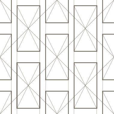 Geometrik kalıp, Art Deco, modern biçim dikdörtgenleri