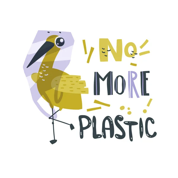 Padrão Sem Emenda Com Animais Marinhos Tristes Lixo Plástico Oceano —  Vetores de Stock