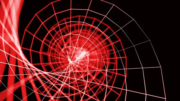 Wireframe DNA spiral - a skeletal three-dimensional model of sur