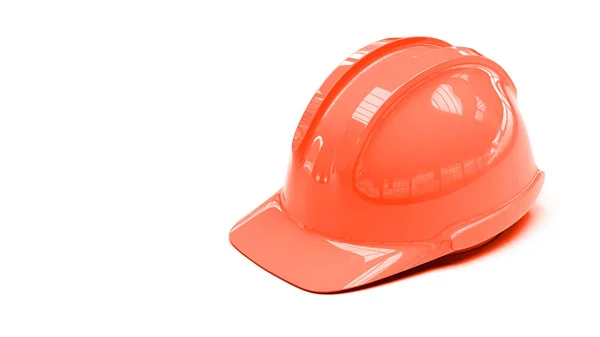 Protective helmet on white background with copy space on left si — Stock Photo, Image