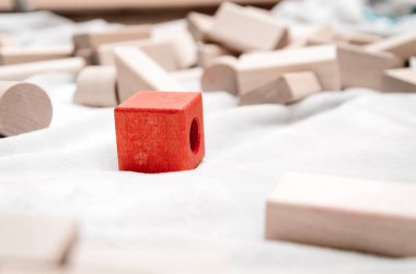 Doğal ahşap eğitim blokları